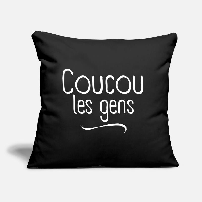 coucou, coucou les gens, vacances Coussin et housse de 45 x 45 cm