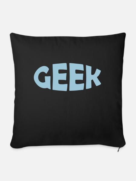 GEEK - Sofakissen mit Füllung 45 x 45 cm - Schwarz