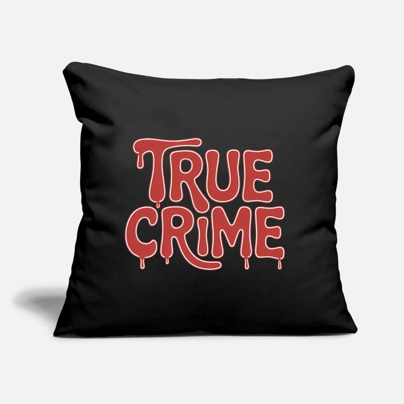 True Crime - Conception de sang de tueur Coussin et housse de 45 x 45 cm
