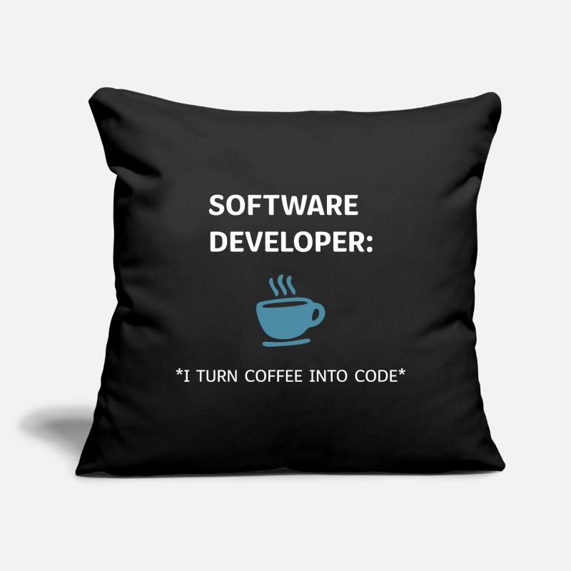 Software Developer - Coffee Edition Sofa pillow with filling 45cm x 45cm