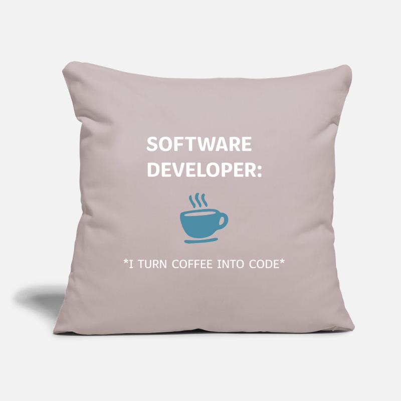 Software Developer - Coffee Edition Sofa pillow with filling 45cm x 45cm