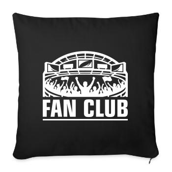 Fan Club Stadium - Sofa pillow with filling 45cm x 45cm - black - Front