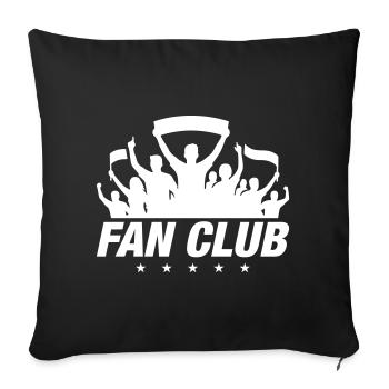 Fan Club Silhouette - Sofa pillow with filling 45cm x 45cm - black - Front