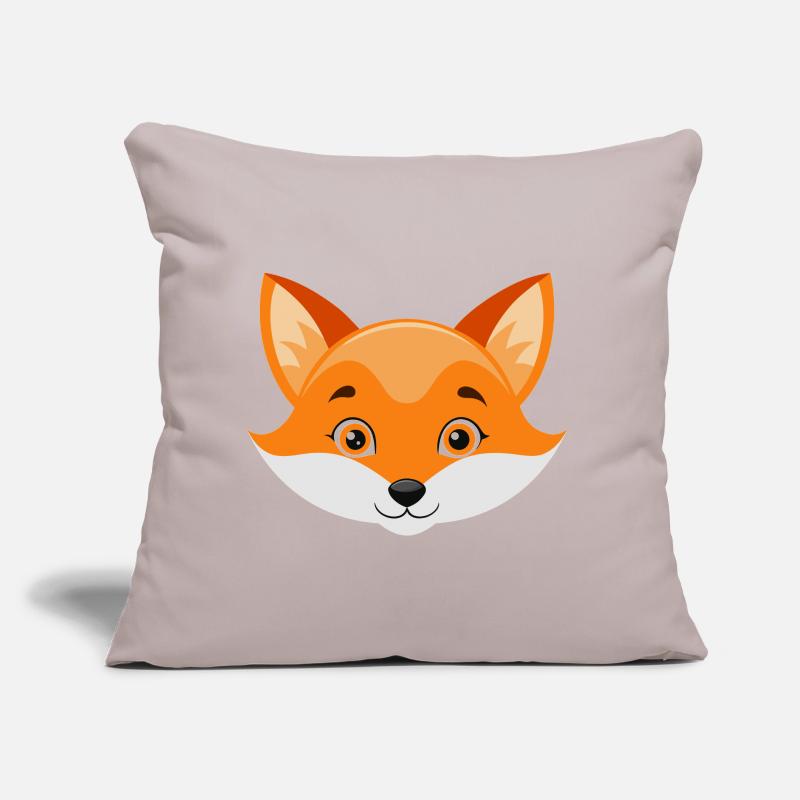Fox Face Coussin et housse de 45 x 45 cm