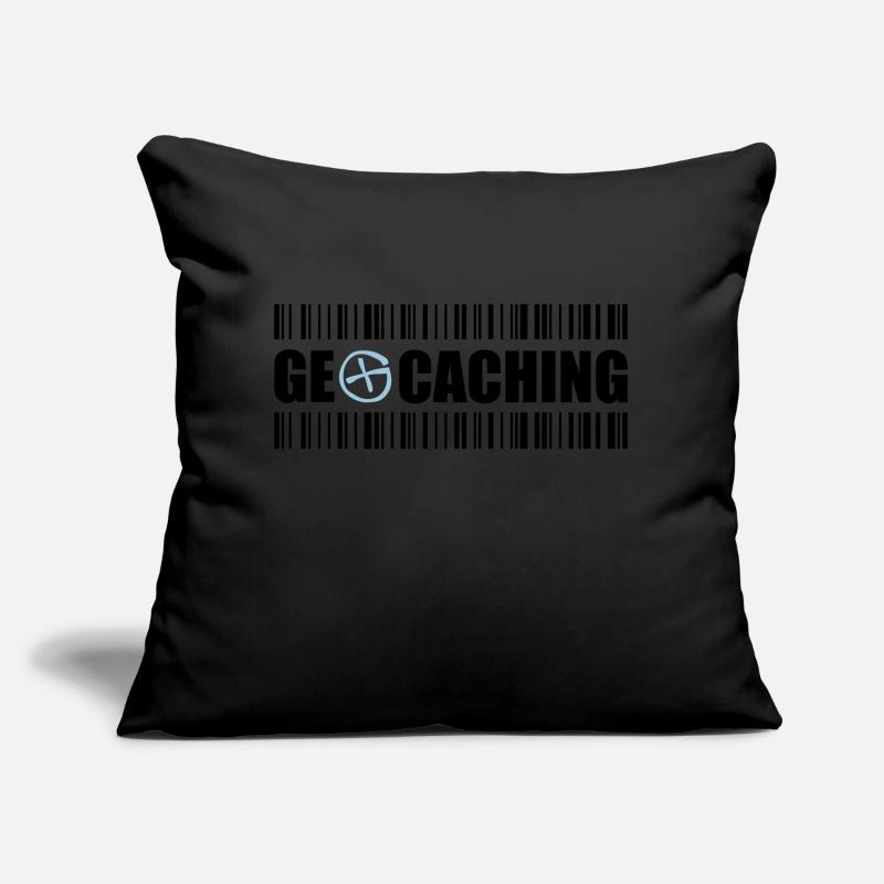 Geocaching Barcode - 2colors - 2O12 Sofakissen mit Füllung 45 x 45 cm