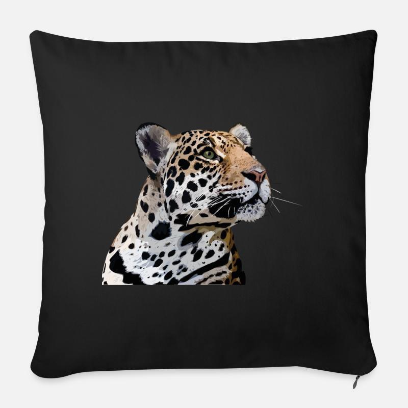 Jaguar - Sofakissen mit Füllung 45 x 45 cm - Schwarz