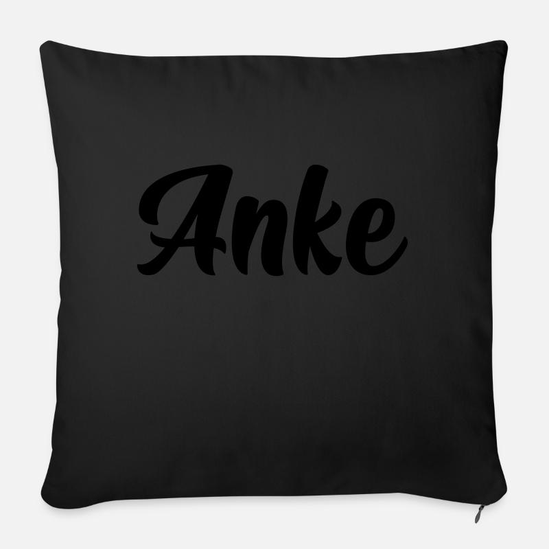Anke - Sofakissen mit Füllung 45 x 45 cm - Schwarz