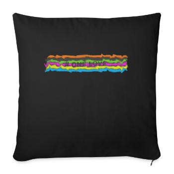 OneLove WM Qatar Katar Gleichberechtigung Menschen - Sofakissen mit Füllung 45 x 45 cm - Schwarz - Vorne