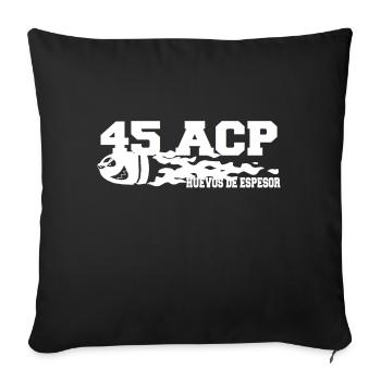 45ACP Shirt 2 - Sofakissen mit Füllung 45 x 45 cm - Schwarz - Vorne