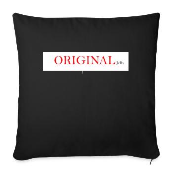 ORIGINAL STYLE - Sofa pillow with filling 45cm x 45cm - black - Front