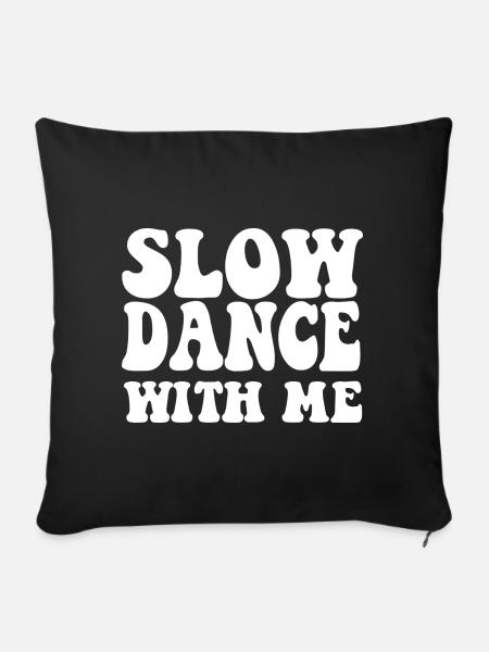 Slow Dance With Me - Sofakissen mit Füllung 45 x 45 cm - Schwarz