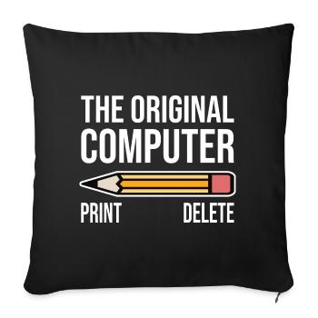 The Original Computer - Sofakissen mit Füllung 45 x 45 cm - Schwarz - Vorne
