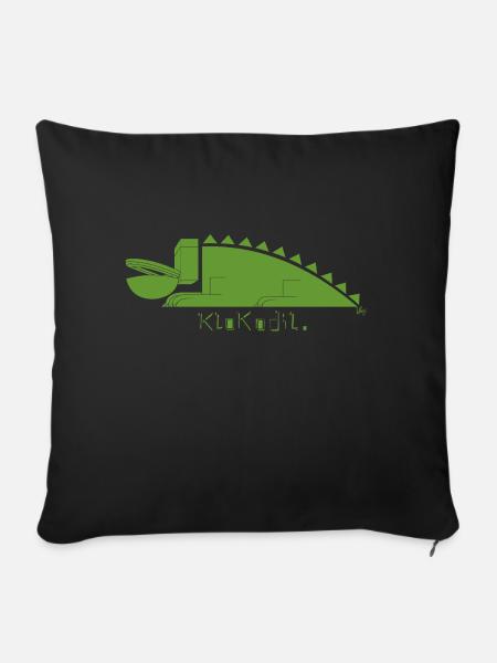 Klokodil - Sofakissen mit Füllung 45 x 45 cm - Schwarz