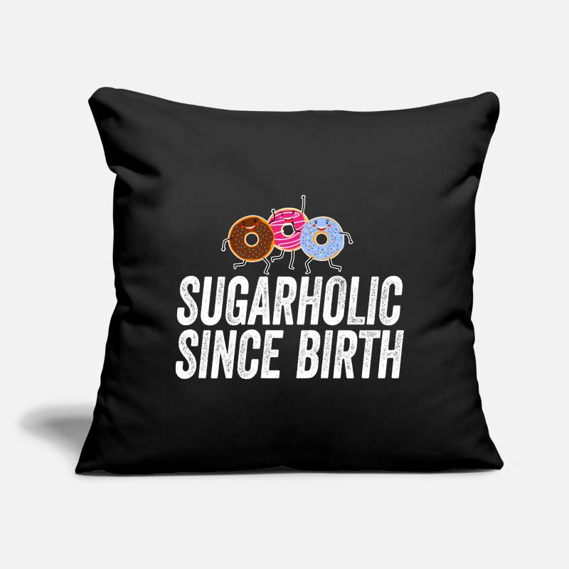 Sugarholic-Donuts seit Geburt Sofakissen mit Füllung 45 x 45 cm