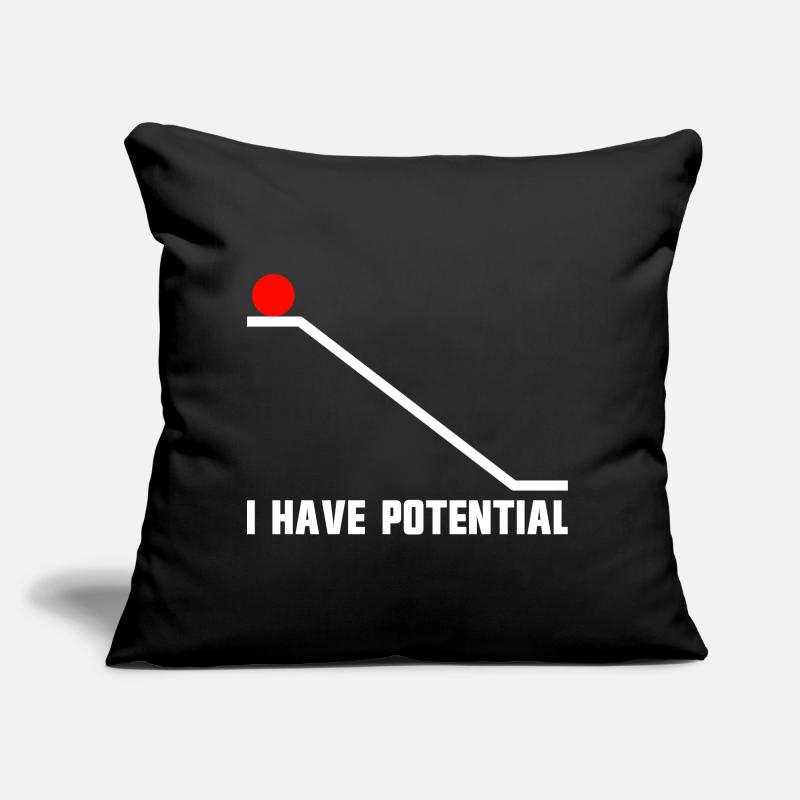 Physics joke for men, funny science, I h Sofa pillow with filling 45cm x 45cm