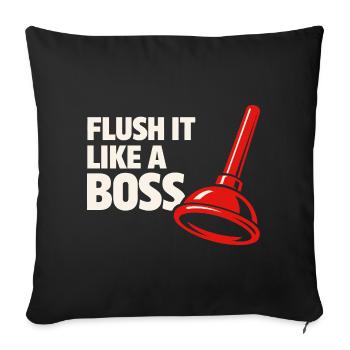 Rinse It Like a Chef | Plumber Humor - Sofa pillow with filling 45cm x 45cm - black - Front