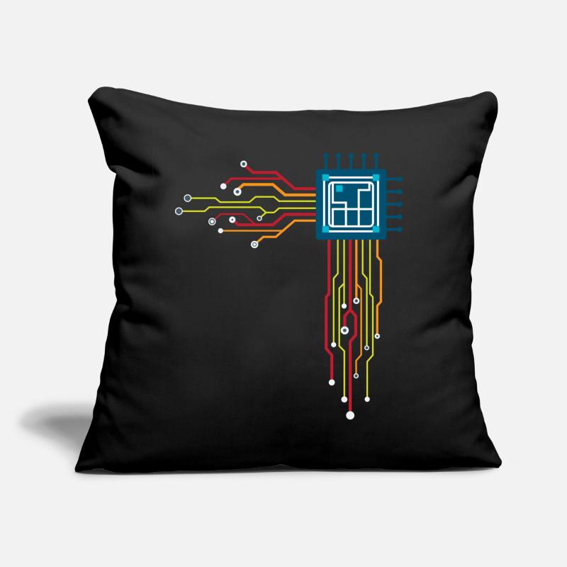 Computer chip - Creative illustration Sofa pillow with filling 45cm x 45cm