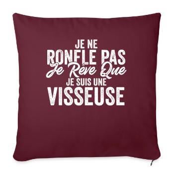 Visseuse Bricolage Humour Pour Grand-Père Cadeau - Coussin et housse de 45 x 45 cm - bordeaux - Devant