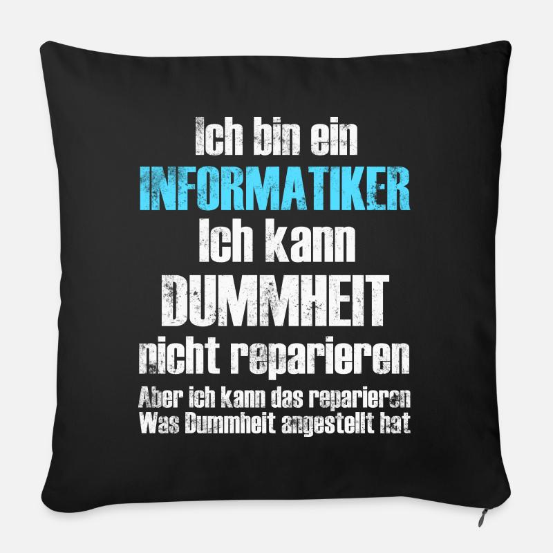 Informatiker Informatik - Sofakissen mit Füllung 45 x 45 cm - Schwarz