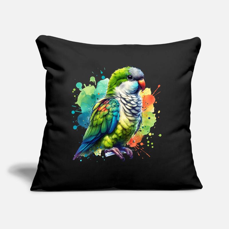 Monk Parakeet Gift Sofa pillow with filling 45cm x 45cm