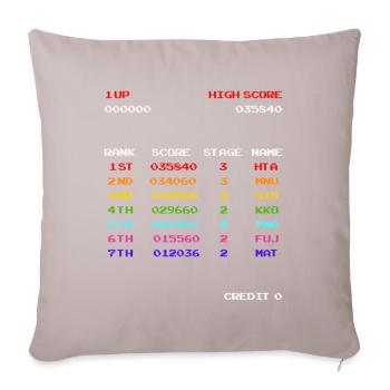 Score élevé - Coussin et housse de 45 x 45 cm - taupe clair - Devant