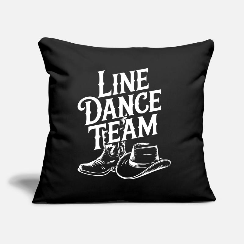 Line Dance Team Boots Hat Sofakissen mit Füllung 45 x 45 cm