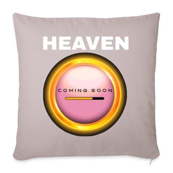 Heaven Coming Soon - Sofa pillow with filling 45cm x 45cm - light taupe - Front