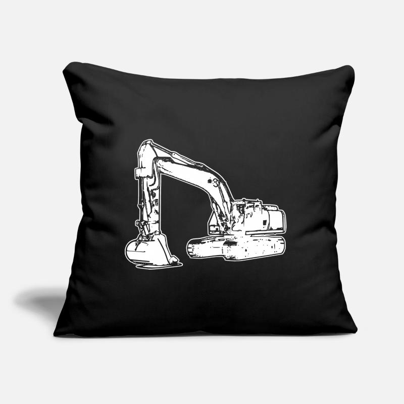 Bagger Baggerfahrer Baustelle Sofakissen mit Füllung 45 x 45 cm