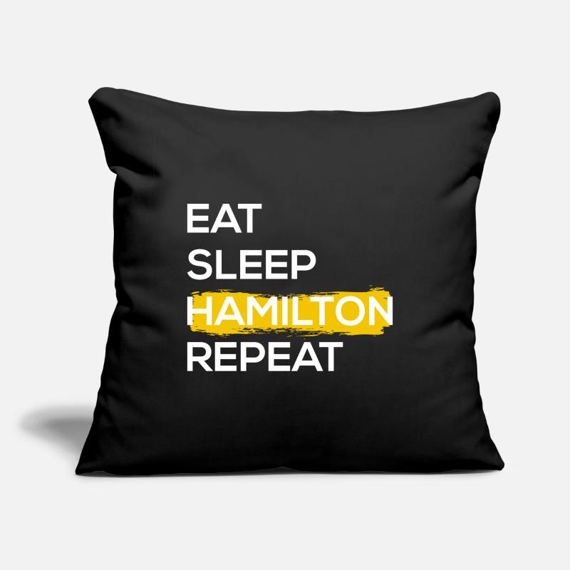 Eat Sleep Hamilton Repeat II Sofa pillow with filling 45cm x 45cm