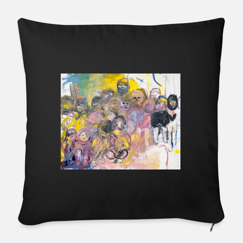 Enfants? - Coussin et housse de 45 x 45 cm - noir