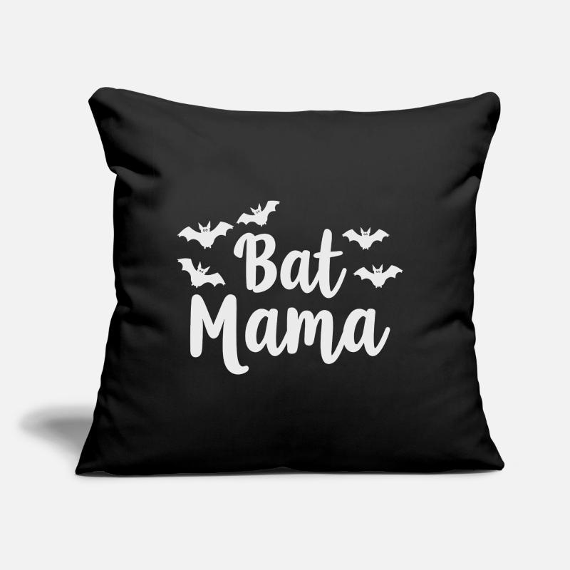 Bat Mama – Fledermaus Mutter Statement Sofakissen mit Füllung 45 x 45 cm
