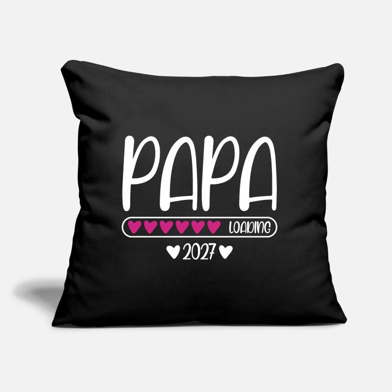 Dad 2027 loading heart loading bar Sofa pillow with filling 45cm x 45cm