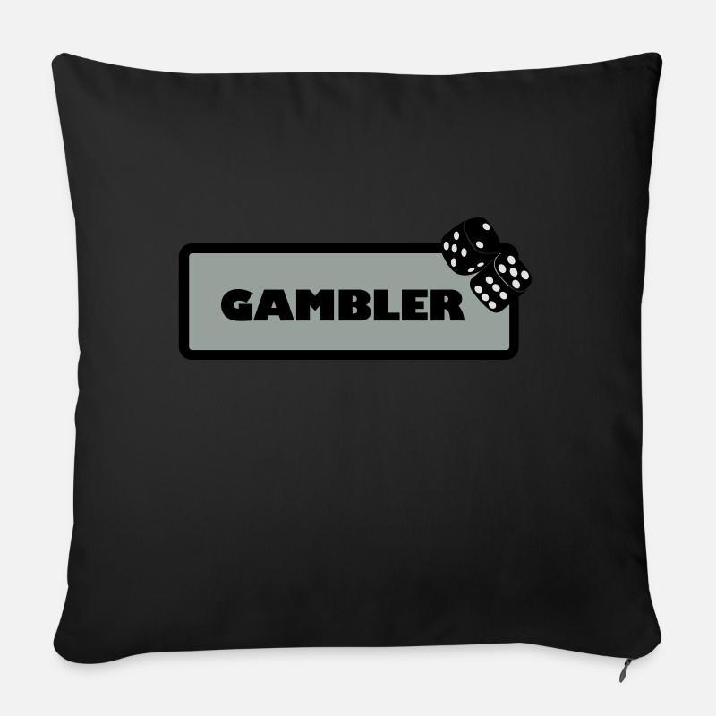 Gambler - Sofakissen mit Füllung 45 x 45 cm - Schwarz