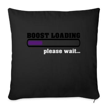 Boost Loading Please Wait - Sofakissen mit Füllung 45 x 45 cm - Schwarz - Vorne