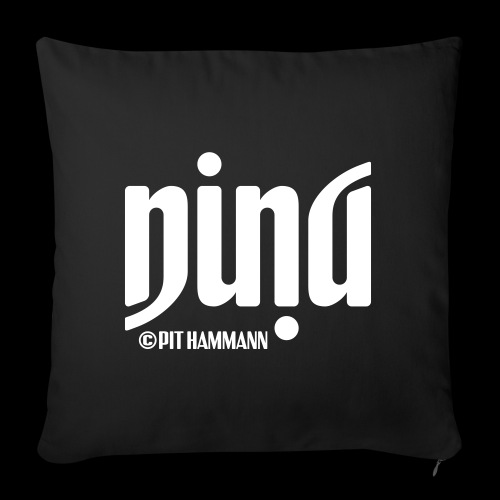 Ambigramm Nina 01 Pit Hammann - Sofakissen mit Füllung 44 x 44 cm