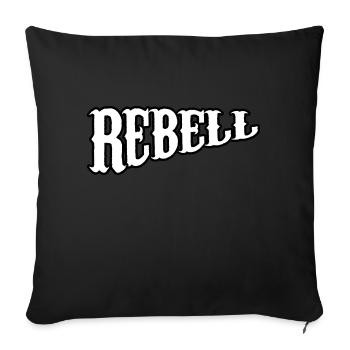 rebell tuning screwdriver motorcycle no made stickers - Sofa pillow with filling 45cm x 45cm - black - Front