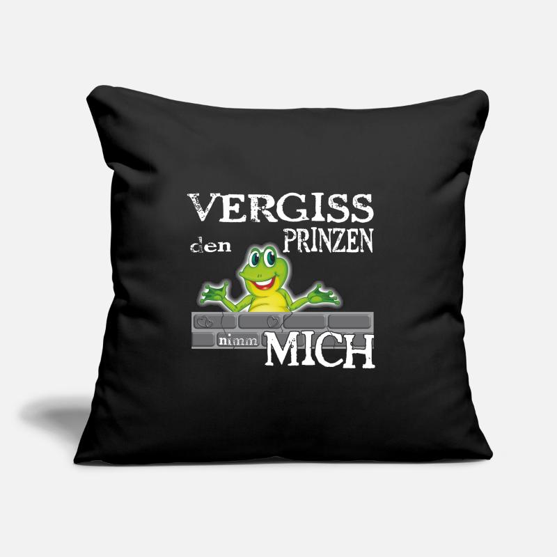 Frosch König textile Geschenkidee Sofakissen mit Füllung 45 x 45 cm
