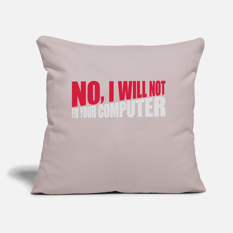 not fix your computer Sofakissen mit Füllung 45 x 45 cm