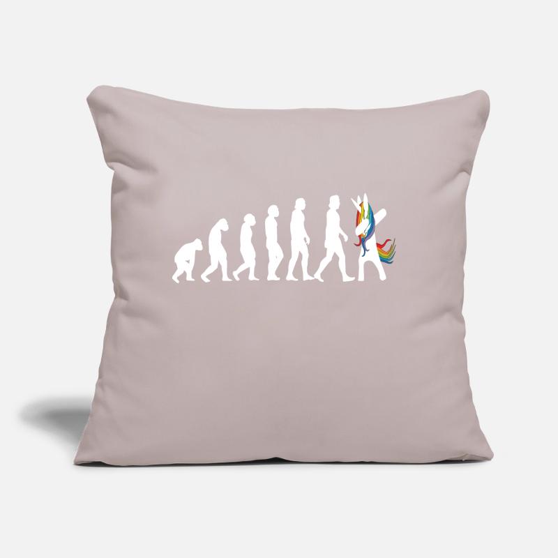 Evolution Einhorn das ist die Geschichte Sofakissen mit Füllung 45 x 45 cm