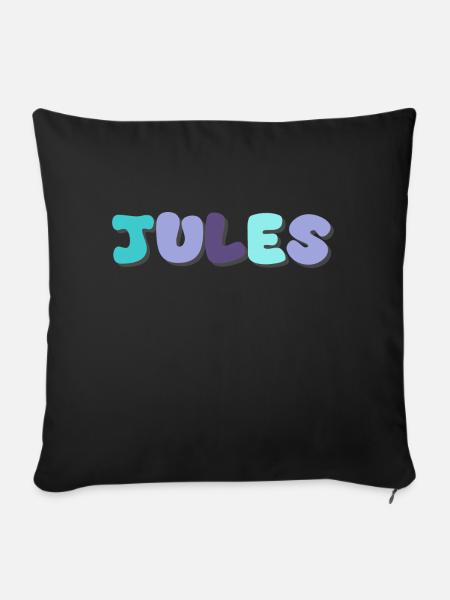 Name - Jules - Sofakissen mit Füllung 45 x 45 cm - Schwarz