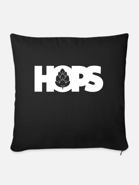 hops - Sofakissen mit Füllung 45 x 45 cm - Schwarz