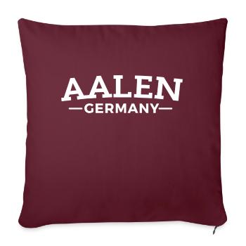 Aalen My Home Idée Cadeau - Coussin et housse de 45 x 45 cm - bordeaux - Devant