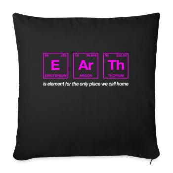 TERRE - avec des éléments du système persiode - Coussin et housse de 45 x 45 cm - noir - Devant