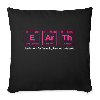 TERRE - avec des éléments du système persiode - Coussin et housse de 45 x 45 cm - noir - Devant