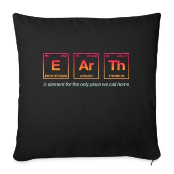TERRE - avec des éléments du système persiode - Coussin et housse de 45 x 45 cm - noir - Devant
