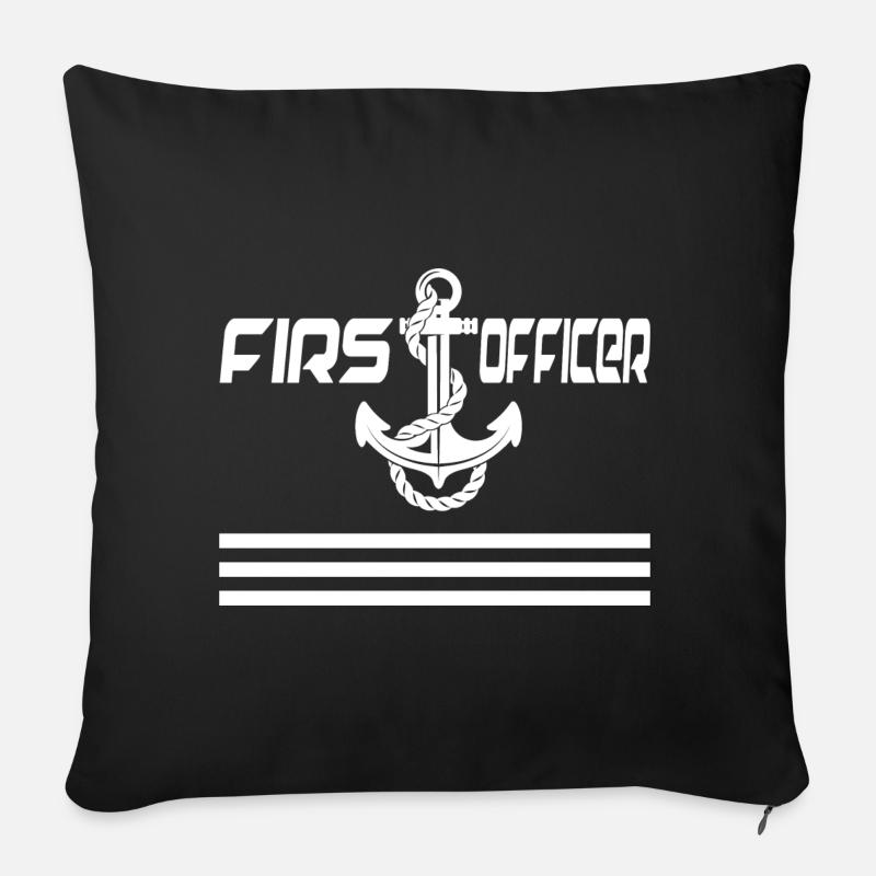 Sous-officier - Coussin et housse de 45 x 45 cm - noir
