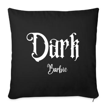 Dark Barbiegirl - Coussin et housse de 45 x 45 cm - noir - Devant