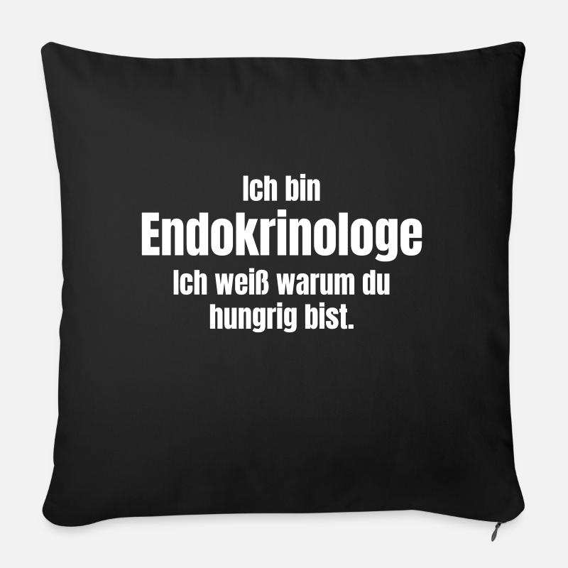 Endocrinologue - Coussin et housse de 45 x 45 cm - noir
