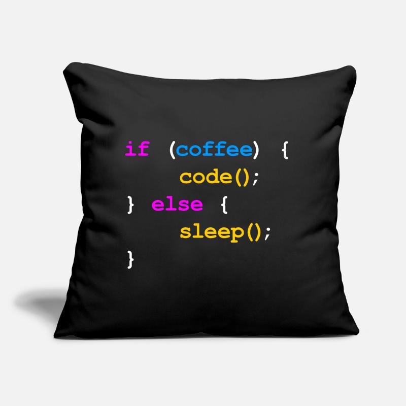 No Coffee No Code Programmer Computer Scientist Sofa pillow with filling 45cm x 45cm