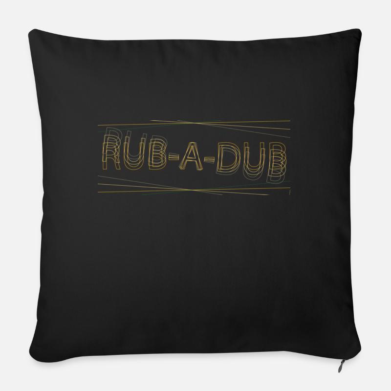 Rubadub - Sofakissen mit Füllung 45 x 45 cm - Schwarz
